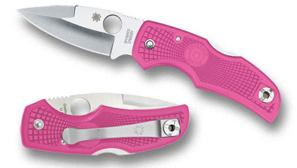 The Native  Pink Knife shown opened and closed.