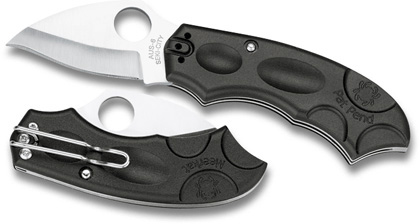 The Meerkat  Reverse S Knife shown opened and closed.
