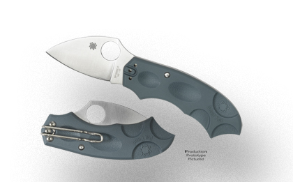 The Meerkat  Blue Gray FRN Sprint Run  Knife shown opened and closed.