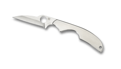 The Kiwi  3 Stainless Steel Slip Joint Knife shown opened and closed.