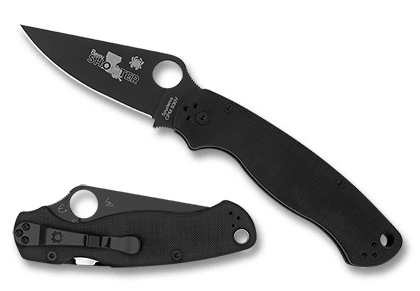 The Para Military  2 BayouShooter Knife shown opened and closed.