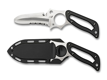 The Caspian  2 Salt  Knife shown opened and closed.
