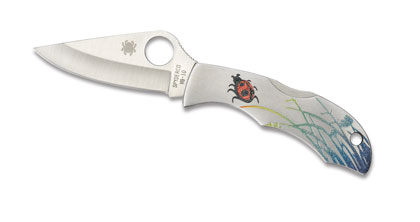 The Ladybug® 3 Stainless Tattoo shown open and closed