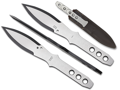 The Spyder Throwers  Large Knife shown opened and closed.