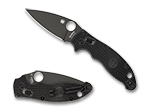 The Manix® 2 Lightweight FRCP Black/Black Blade shown open and closed.