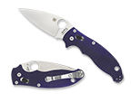 The Manix® 2 Dark Blue G-10 CPM S110V shown open and closed.