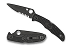 The Endura® 4 FRN Black/Black Blade shown open and closed.