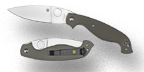 The Spyderco Barong shown open and closed.