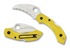 The Dragonfly™ 2 Salt® FRN Yellow Hawkbill shown open and closed.