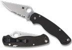 The Para Military™ 2 Carbon Fiber 52100 Exclusive shown open and closed.