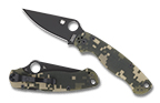 The Para Military® 2 G-10 Camo/Black Blade shown open and closed.