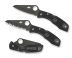 The Salt® 1 FRN Black/Black Blade shown open and closed.