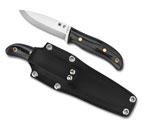 The Bushcraft G-10 Black shown open and closed.