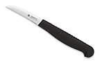 The Mini Paring Knife Polypropylene Black shown open and closed.